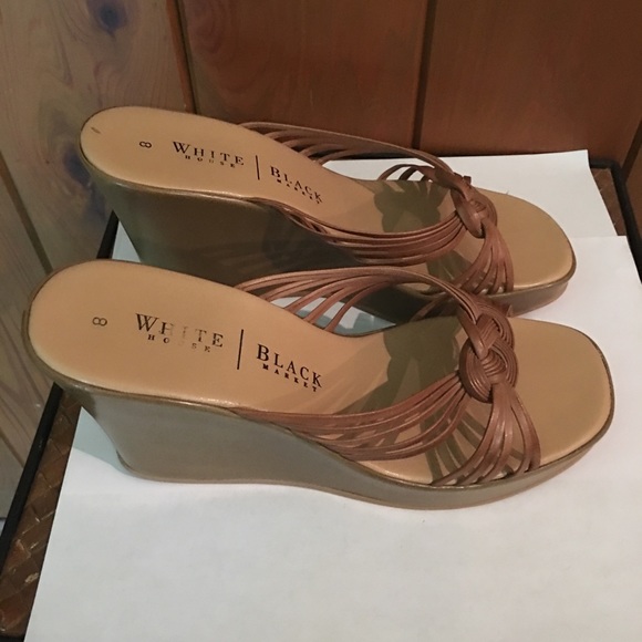 White House Black Market Shoes - White House Black Market Wedge sandals